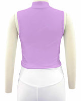 Sleeveless 1/4 Zip High Neck Crop Top
