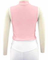 Sleeveless 1/4 Zip High Neck Crop Top