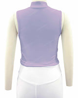 Sleeveless 1/4 Zip High Neck Crop Top
