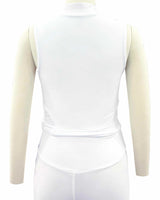 Sleeveless 1/4 Zip High Neck Crop Top