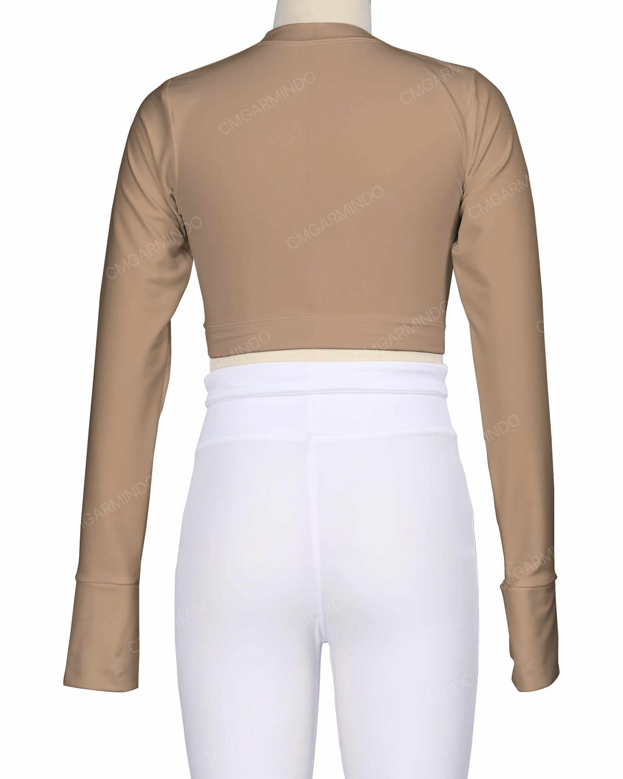 Long Sleeve Cross Waist Top
