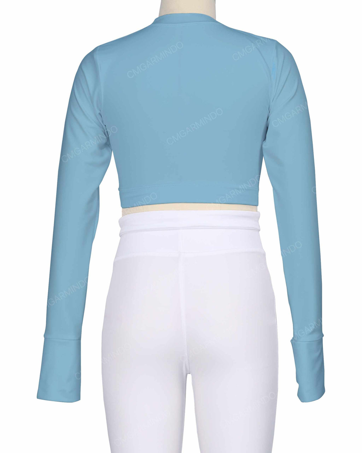 Long Sleeve Cross Waist Top