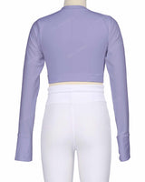 Long Sleeve Cross Waist Top