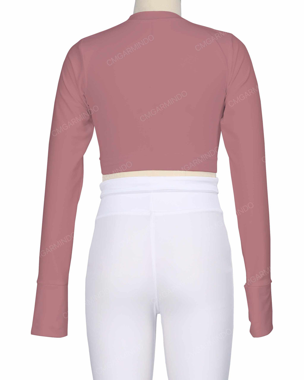 Long Sleeve Cross Waist Top