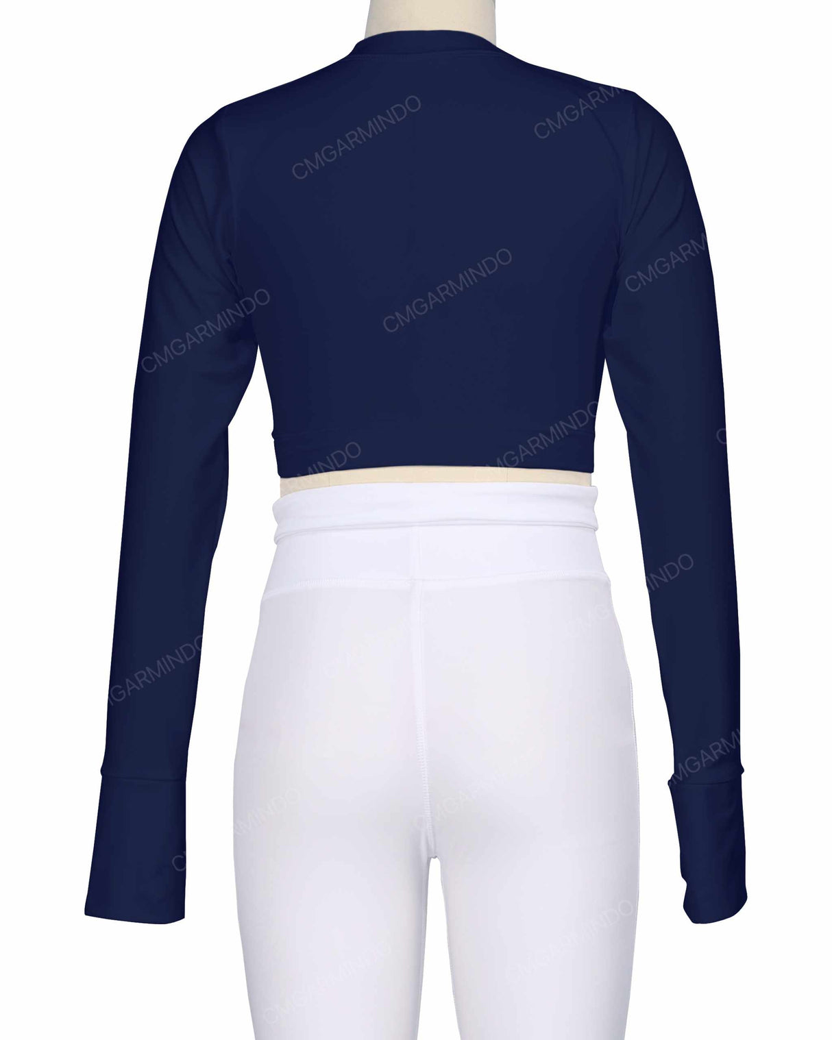 Long Sleeve Cross Waist Top