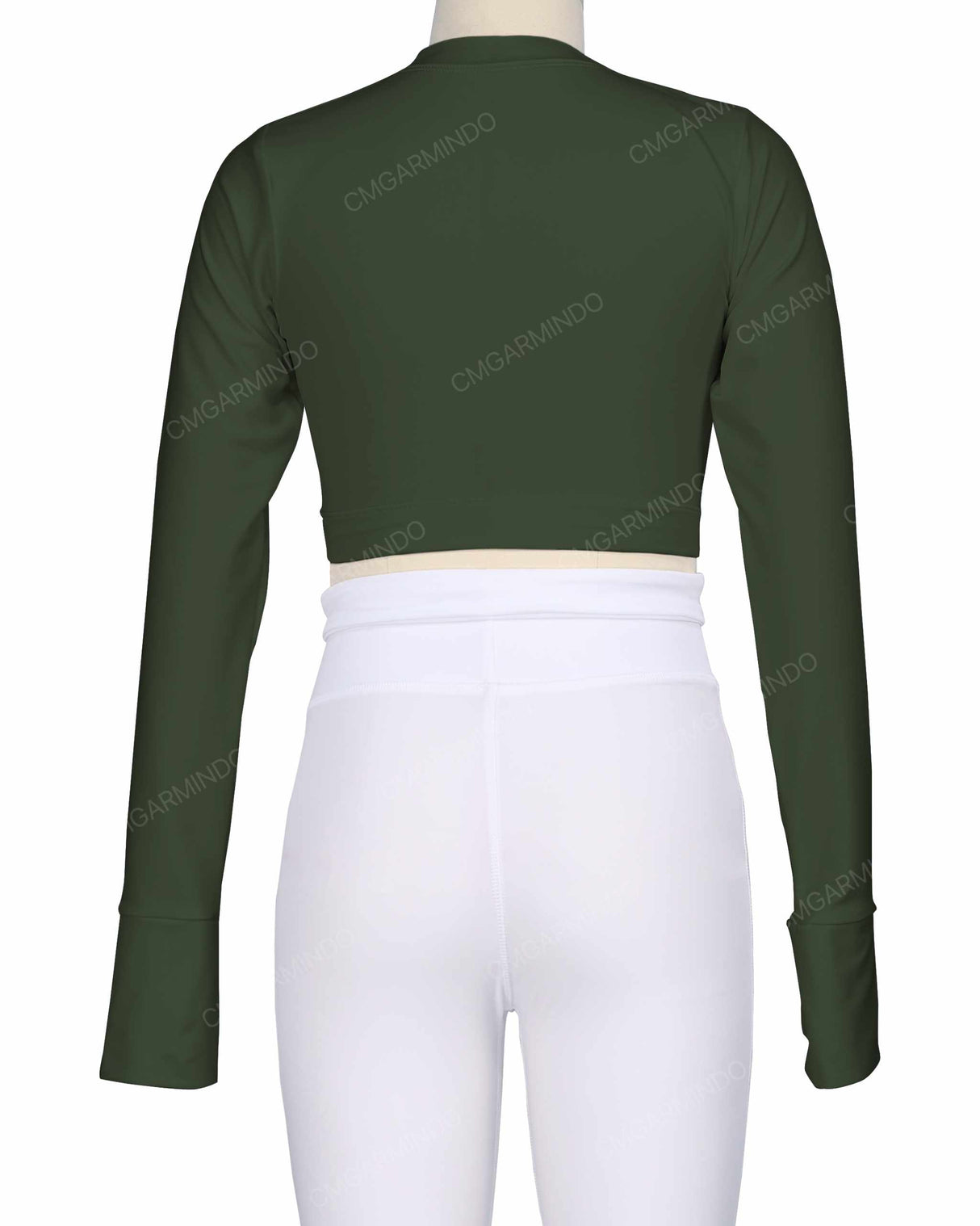 Long Sleeve Cross Waist Top