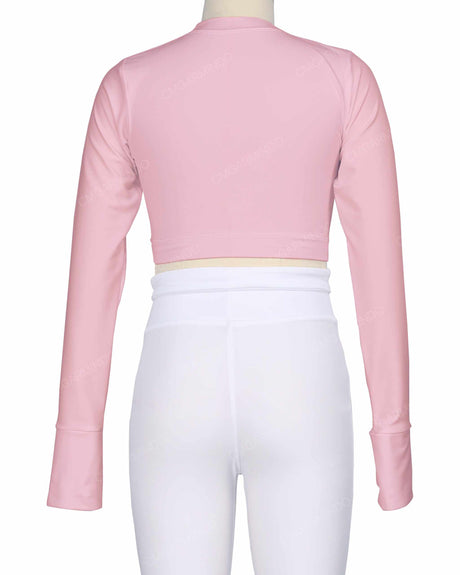 Long Sleeve Cross Waist Top