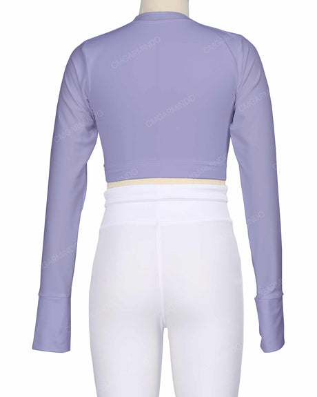 Long Sleeve Cross Waist Top