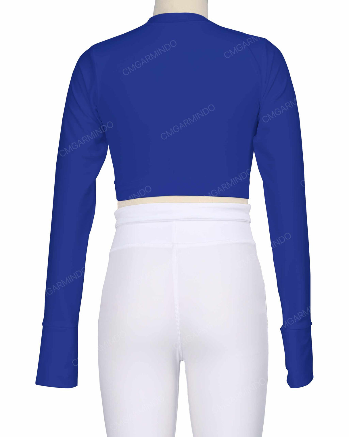 Long Sleeve Cross Waist Top
