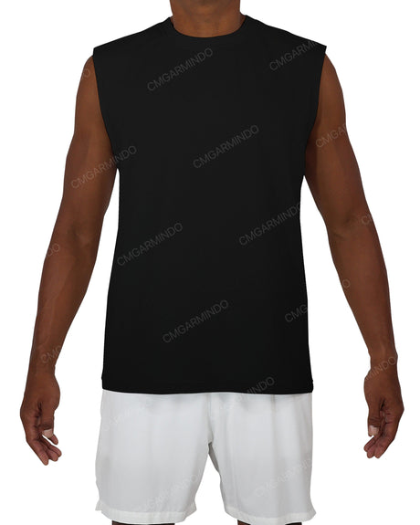 Sleeveless Crew Neck T-Shirt