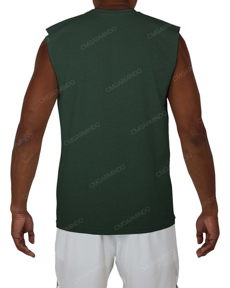 Sleeveless Crew Neck T-Shirt