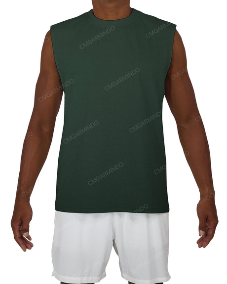Sleeveless Crew Neck T-Shirt