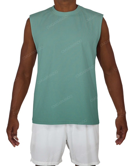 Sleeveless Crew Neck T-Shirt