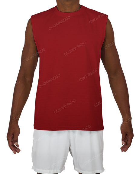 Sleeveless Crew Neck T-Shirt