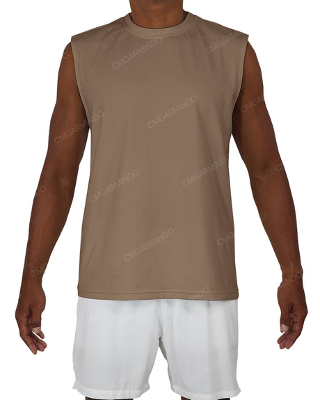 Sleeveless Crew Neck T-Shirt