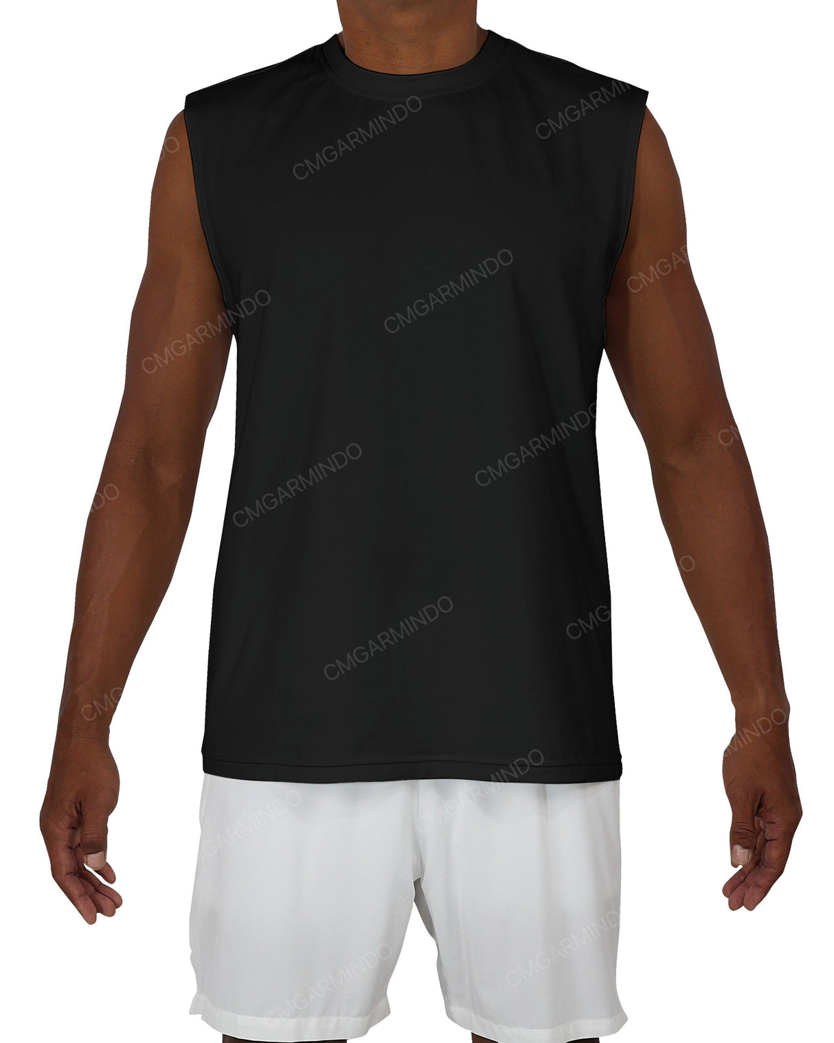 Sleeveless Crew Neck T-Shirt