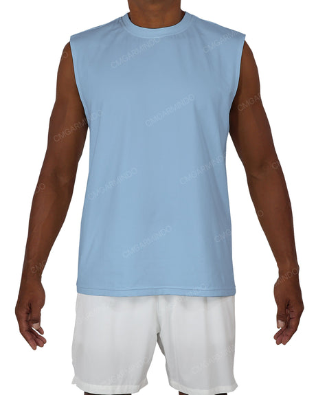 Sleeveless Crew Neck T-Shirt