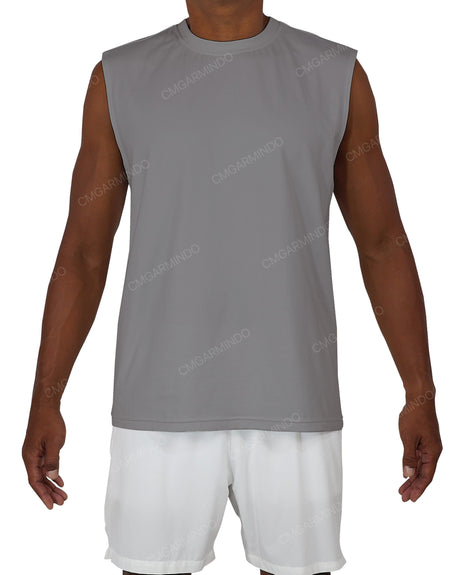 Sleeveless Crew Neck T-Shirt