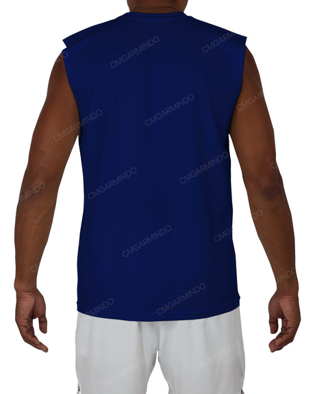 Sleeveless Crew Neck T-Shirt