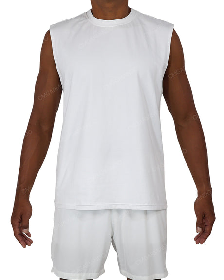 Sleeveless Crew Neck T-Shirt