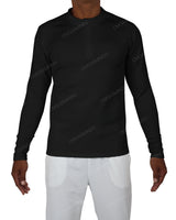 Fitted 1/4 Zip Long Sleeve Raglan T-Shirt
