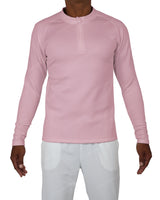 Fitted 1/4 Zip Long Sleeve Raglan T-Shirt