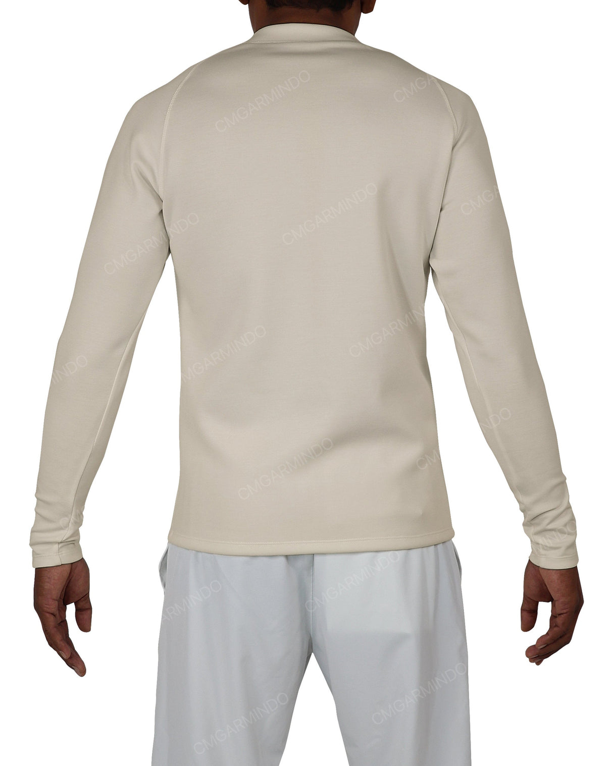 Fitted 1/4 Zip Long Sleeve Raglan T-Shirt