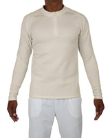 Fitted 1/4 Zip Long Sleeve Raglan T-Shirt