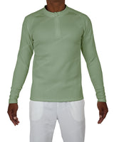 Fitted 1/4 Zip Long Sleeve Raglan T-Shirt