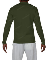 Fitted 1/4 Zip Long Sleeve Raglan T-Shirt