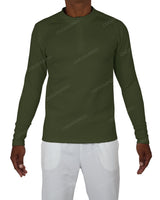 Fitted 1/4 Zip Long Sleeve Raglan T-Shirt