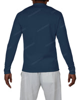 Fitted 1/4 Zip Long Sleeve Raglan T-Shirt