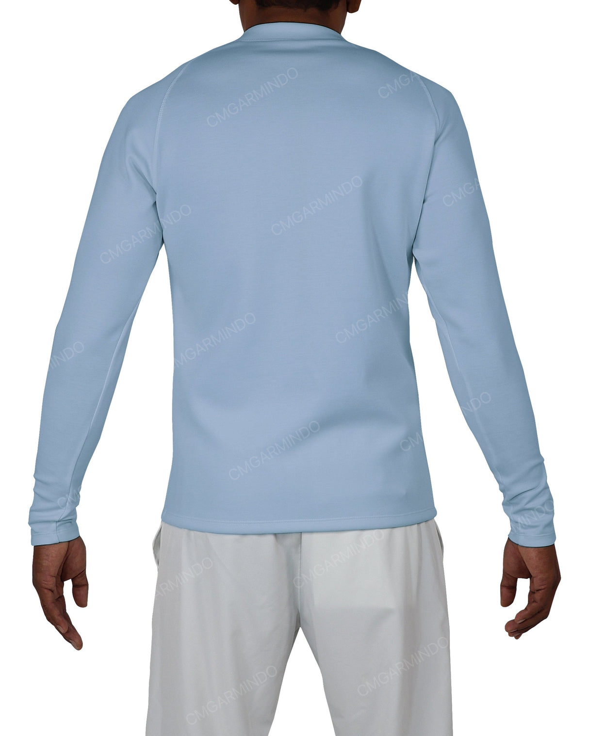 Fitted 1/4 Zip Long Sleeve Raglan T-Shirt
