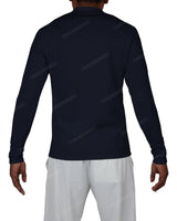 Fitted 1/4 Zip Long Sleeve Raglan T-Shirt