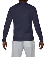 Fitted 1/4 Zip Long Sleeve Raglan T-Shirt
