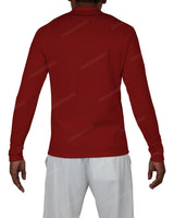 Fitted 1/4 Zip Long Sleeve Raglan T-Shirt
