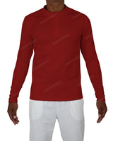 Fitted 1/4 Zip Long Sleeve Raglan T-Shirt