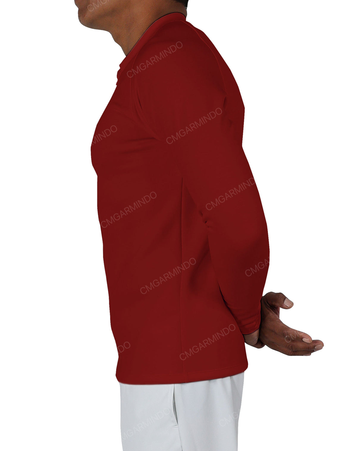 Fitted 1/4 Zip Long Sleeve Raglan T-Shirt