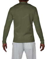 Fitted 1/4 Zip Long Sleeve Raglan T-Shirt