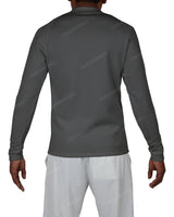 Fitted 1/4 Zip Long Sleeve Raglan T-Shirt