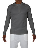 Fitted 1/4 Zip Long Sleeve Raglan T-Shirt