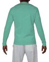Fitted 1/4 Zip Long Sleeve Raglan T-Shirt