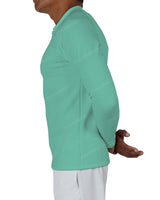 Fitted 1/4 Zip Long Sleeve Raglan T-Shirt