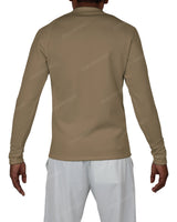 Fitted 1/4 Zip Long Sleeve Raglan T-Shirt