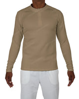 Fitted 1/4 Zip Long Sleeve Raglan T-Shirt