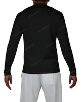 Fitted 1/4 Zip Long Sleeve Raglan T-Shirt
