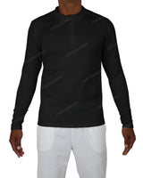 Fitted 1/4 Zip Long Sleeve Raglan T-Shirt