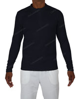Fitted 1/4 Zip Long Sleeve Raglan T-Shirt