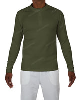 Fitted 1/4 Zip Long Sleeve Raglan T-Shirt