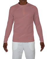Fitted 1/4 Zip Long Sleeve Raglan T-Shirt